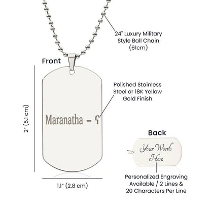 MARANATHA BAR NECKLACE