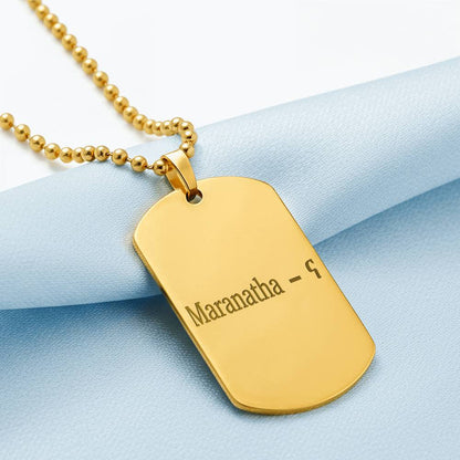 MARANATHA BAR NECKLACE