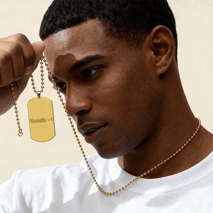 MARANATHA BAR NECKLACE